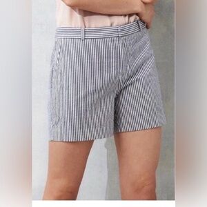 Banana Republic gray and White Striped Women's Shorts